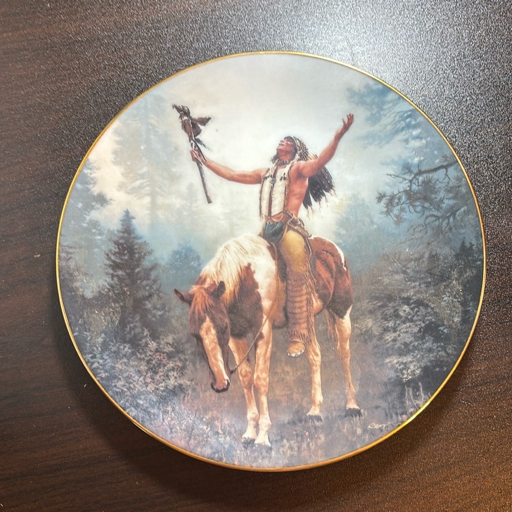 Deliverance by Chuck DeHaan, The Mystic Warriors Plate Collection plate number